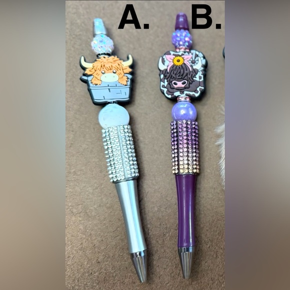 Elegant Cow -Themed handmade beaded pens - Picture 3 of 6